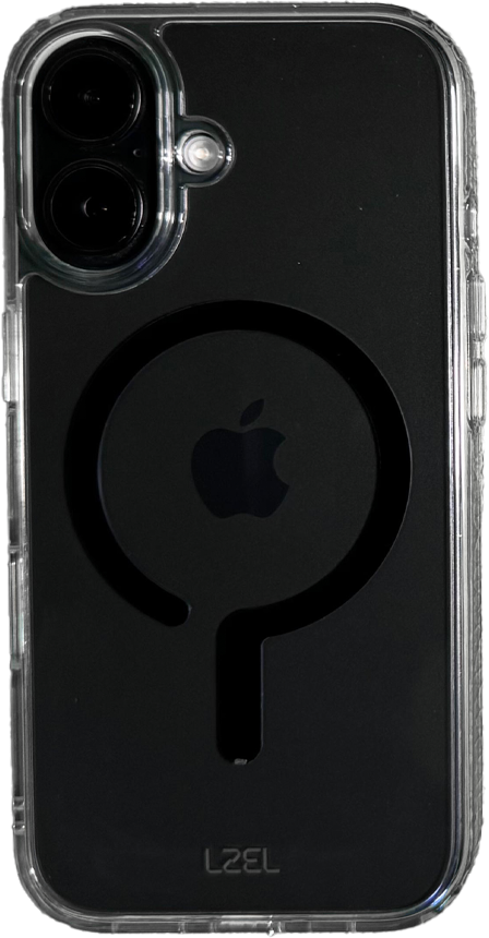 LZEL iPhone 16 Mag Clear Fusion With New MagSafe | Black LZEL iPhone 16 Mag Clear Fusion With New MagSafe | Black